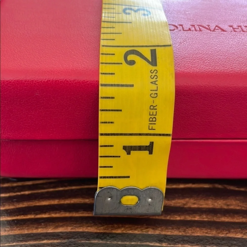 Carolina Herrera Red Eye Glass Case and Cloth